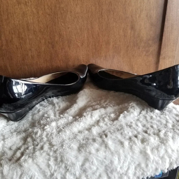 𝅺tod's Kitten Heel Wedge  Glossy Black 37.5 - Picture 13 of 15